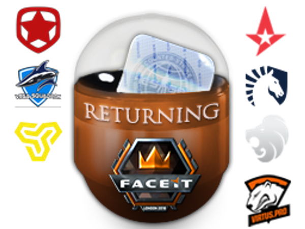 Вернувшиеся претенденты FACEIT London 2018 (голографические/металлические)