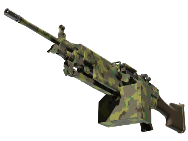 M249 | Пиксельный камуфляж «Джунгли» (Немного поношенное)