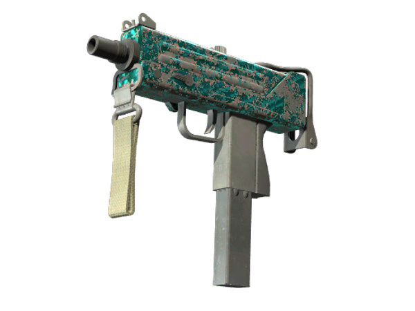 MAC-10 | Malachite (Battle-Scarred)