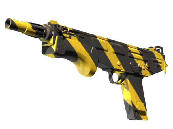 MAG-7 | Желто-черные полосы (Немного поношенное)
