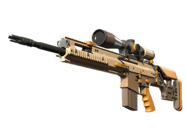 SCAR-20 | Short Ochre (Minimal Wear)