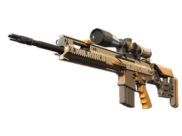 SCAR-20 | Short Ochre (Well-Worn)