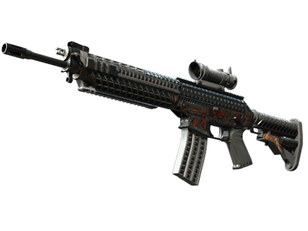 SG 553 | Heavy Metal (Battle-Scarred)