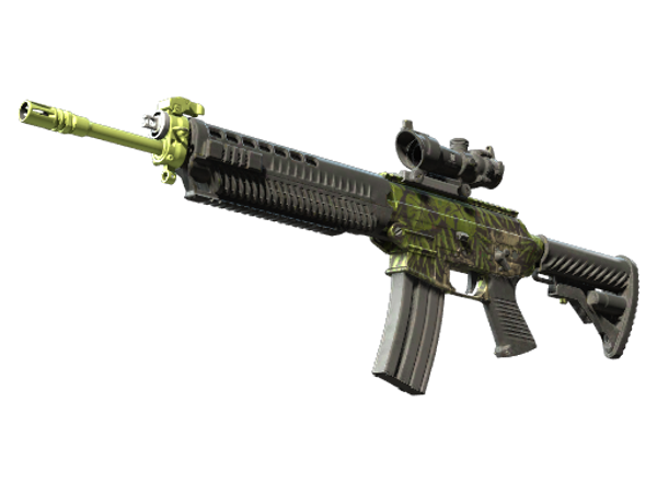 SG 553 | Заросшие руины (Немного поношенное)