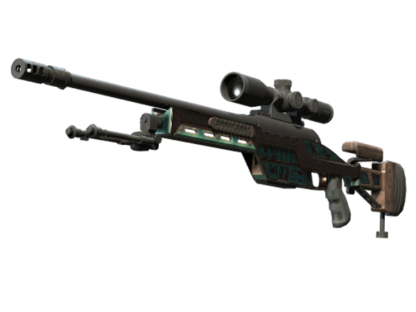 SSG 08 | Azure Glyph (Battle-Scarred)