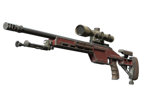 SSG 08 | Красный камень (Закалённое в боях)