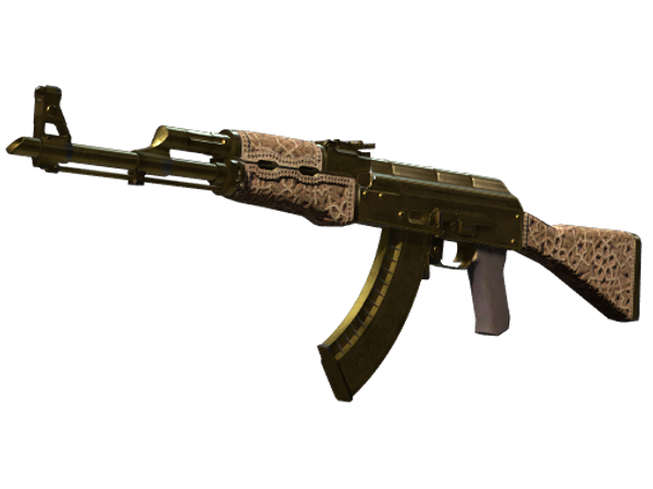 Souvenir AK-47 | Gold Arabesque (Battle-Scarred)