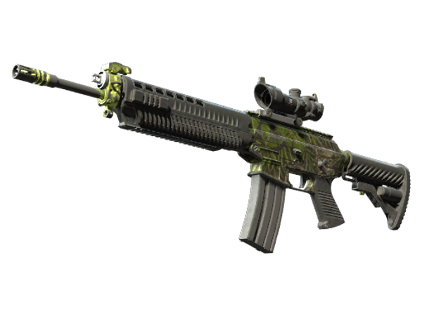 Сувенирный SG 553 | Заросшие руины (Закалённое в боях)
