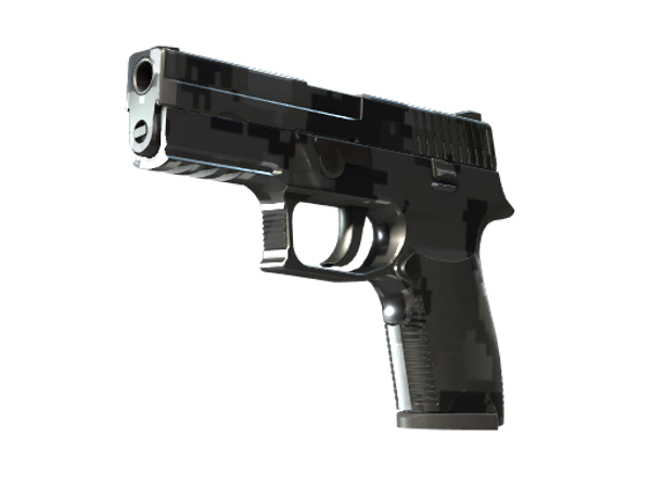 Сувенирный P250 | Пиксельный камуфляж «Металлический» (Немного поношенное)