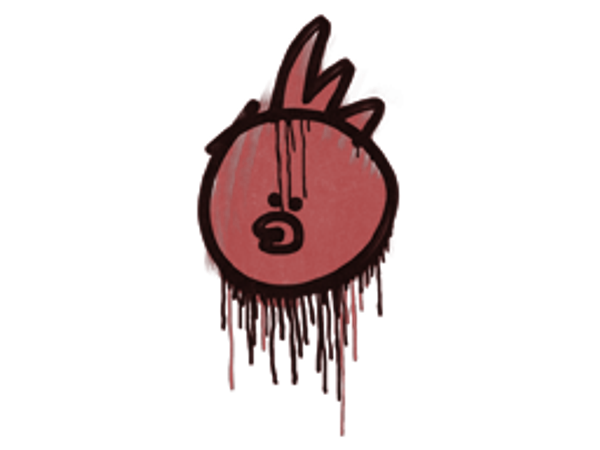 Запечатанный граффити | Куд-кудах (Кровавый красный)