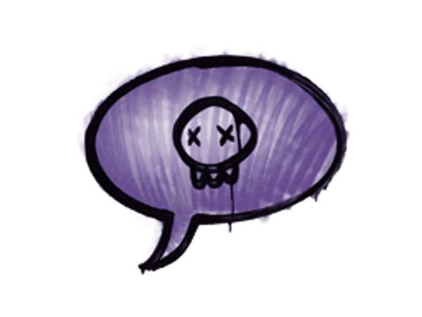 Запечатанный граффити | Предсмертное послание (Жуткий фиолетовый)