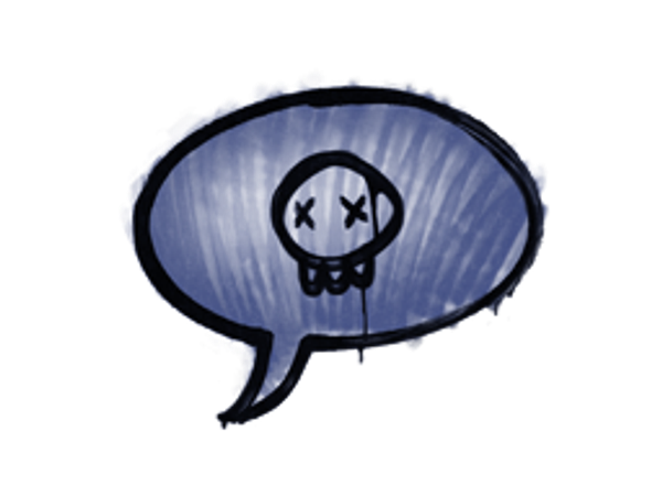 Запечатанный граффити | Предсмертное послание (Полицейский синий)