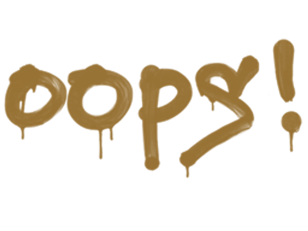 Sealed Graffiti | Oops (Desert Amber)
