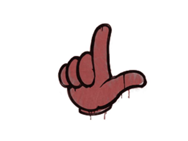 Запечатанный граффити | Неудачник (Кровавый красный)