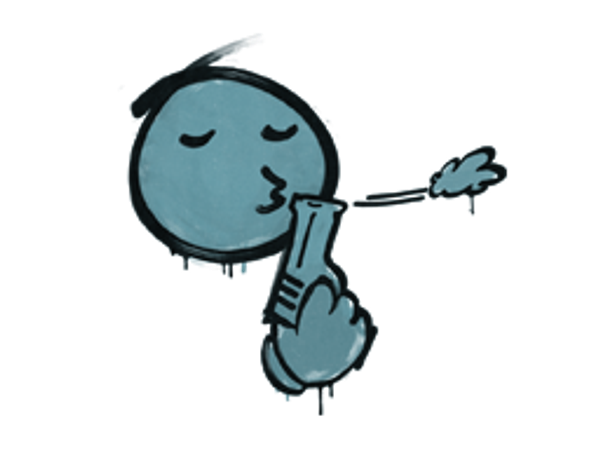 Запечатанный граффити | Скорострел (Пластиковый синий)