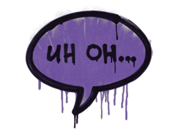 Sealed Graffiti | Uh Oh (Monster Purple)