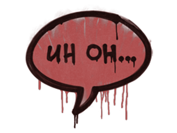 Sealed Graffiti | Uh Oh (Blood Red)