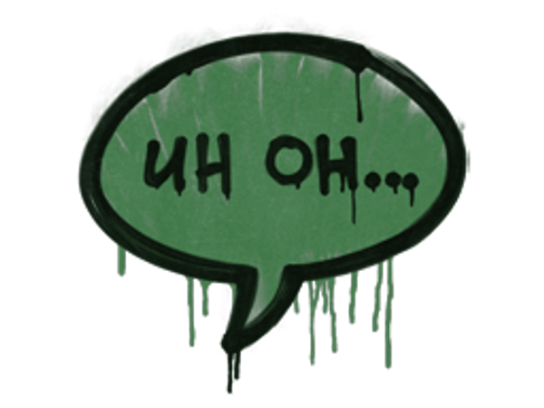 Sealed Graffiti | Uh Oh (Jungle Green)