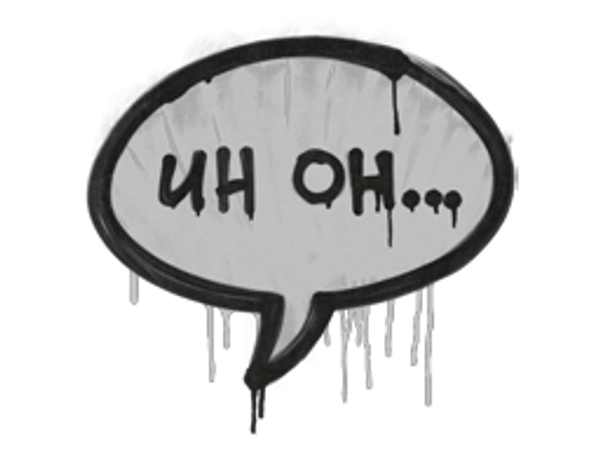 Запечатанный граффити | Ой-ой (Акулий белый)