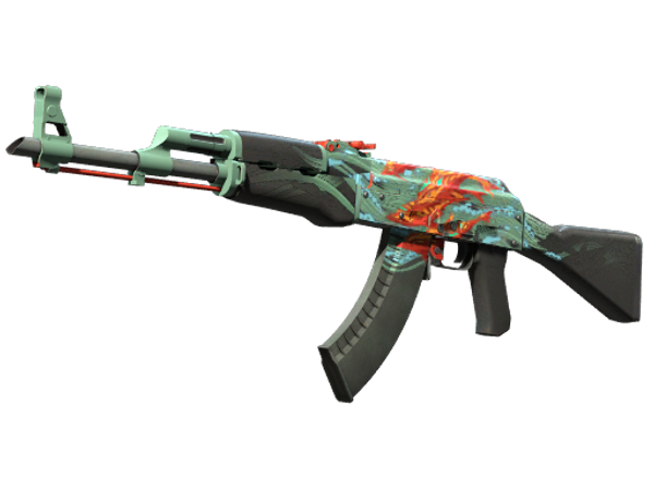 StatTrak™ AK-47 | Аквамариновая месть (Немного поношенное)