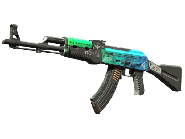 StatTrak™ AK-47 | Ледяной уголь (Поношенное)