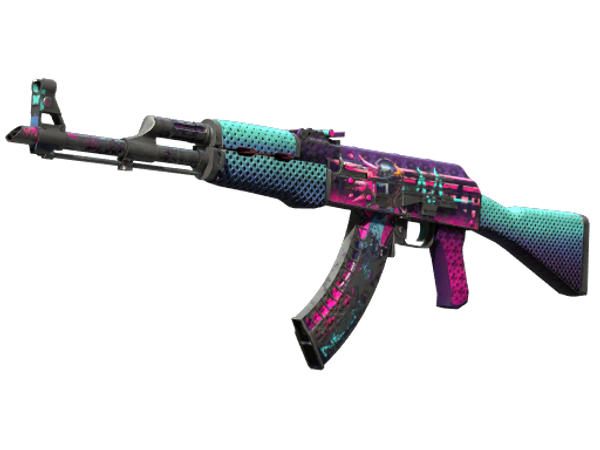 StatTrak™ AK-47 | Неоновый гонщик (Закалённое в боях)