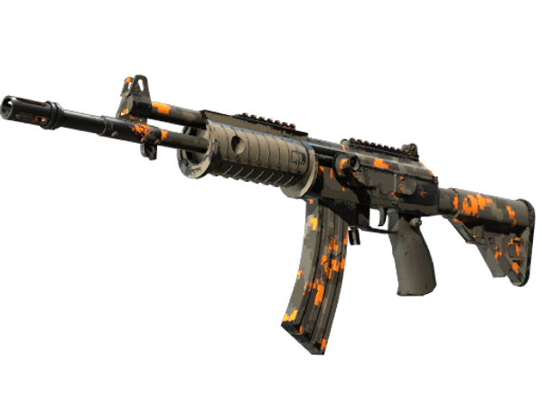 StatTrak™ Автомат «Галиль» | Пиксельный камуфляж «Ржавчина» (Поношенное)