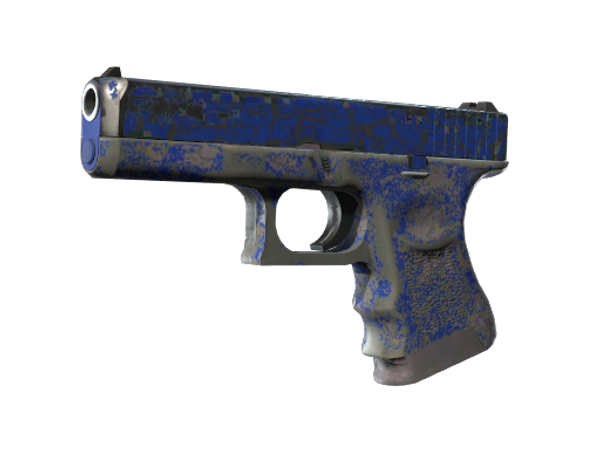 StatTrak™ Glock-18 | Blue Fissure (Battle-Scarred)