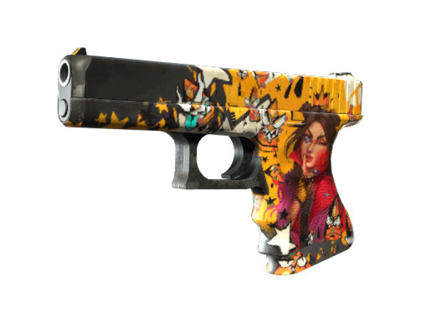 StatTrak™ Glock-18 | Bullet Queen (Well-Worn)