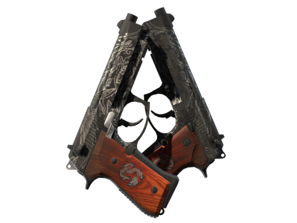 StatTrak™ Dual Berettas | Драконий дуэт (Немного поношенное)