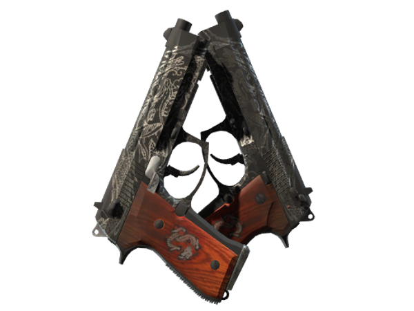 StatTrak™ Dual Berettas | Драконий дуэт (Поношенное)