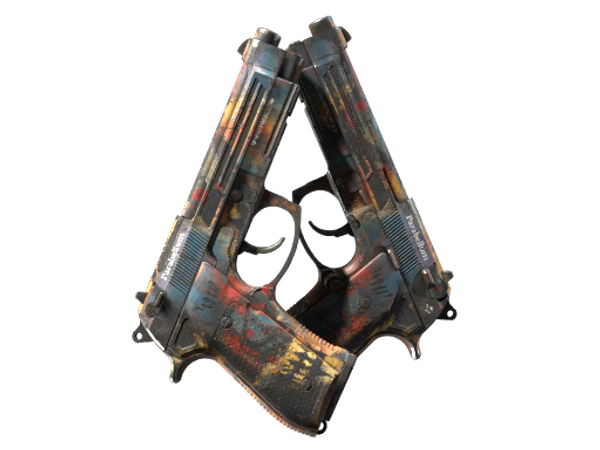 StatTrak™ Dual Berettas | Убежище (Поношенное)