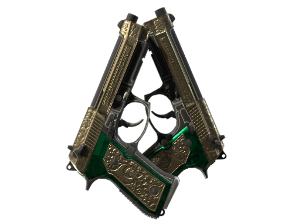StatTrak™ Dual Berettas | Королевская чета (Немного поношенное)
