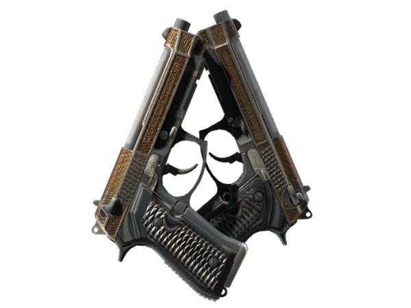 StatTrak™ Dual Berettas | Протектор (Поношенное)