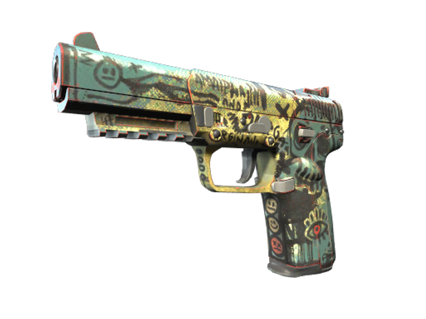 StatTrak™ Five-SeveN | Scrawl (Well-Worn)