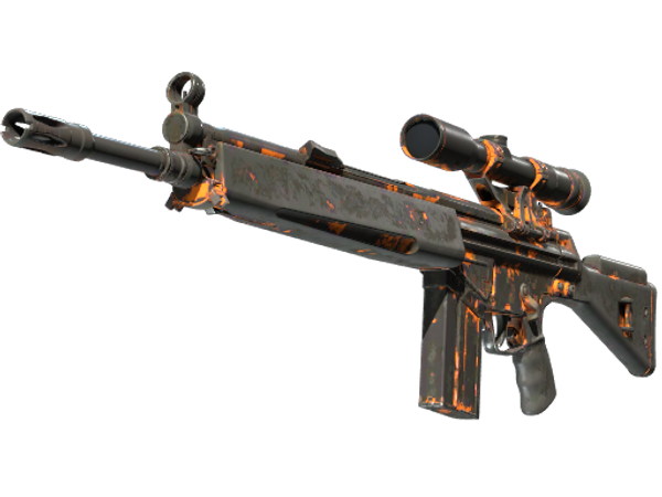 StatTrak™ G3SG1 | Orange Crash (Battle-Scarred)