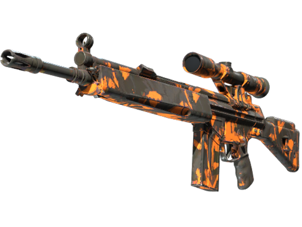 StatTrak™ G3SG1 | Оранжевые осколки (После полевых испытаний)