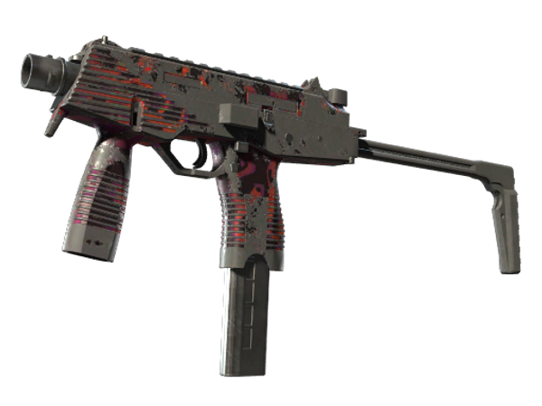 StatTrak™ MP9 | Ruby Poison Dart (Battle-Scarred)