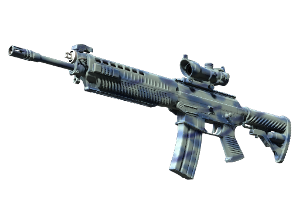 StatTrak™ SG 553 | Брызги волны (Прямо с завода)