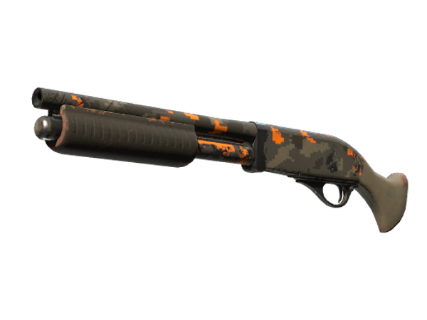 StatTrak™ Sawed-Off | Пиксельный камуфляж «Ржавчина» (После полевых испытаний)