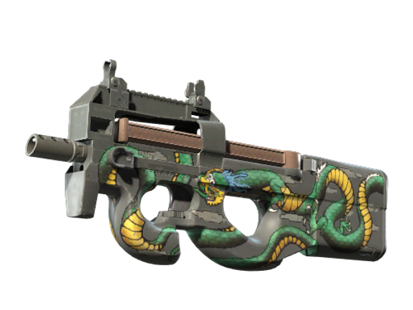 StatTrak™ P90 | Emerald Dragon (Minimal Wear)