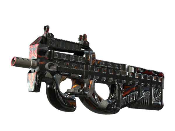 StatTrak™ P90 | Vent Rush (Battle-Scarred)