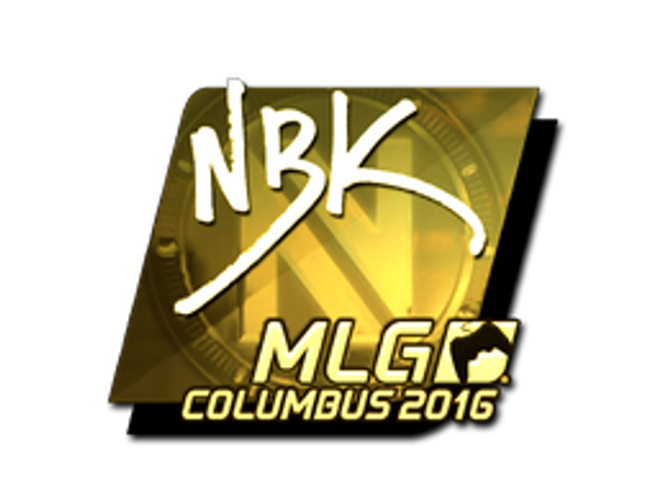 Sticker | NBK- (Gold) | MLG Columbus 2016