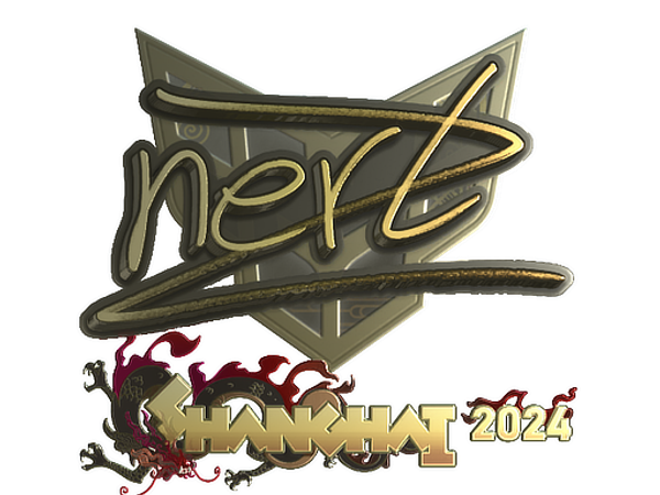 Sticker | NertZ (Gold) | Shanghai 2024