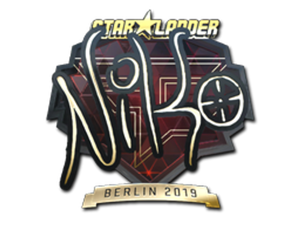 Sticker | NiKo (Gold) | Berlin 2019
