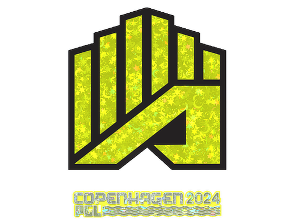 Наклейка | AMKAL ESPORTS (с блёстками) | Копенгаген-2024