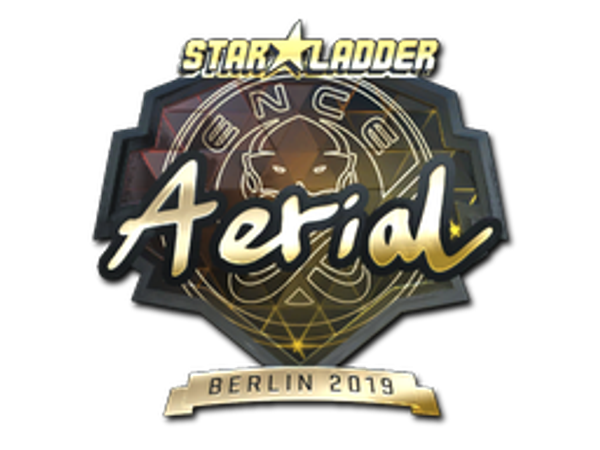 Наклейка | Aerial (золотая) | Берлин-2019
