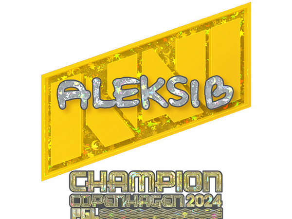 Sticker | Aleksib (Glitter, Champion) | Copenhagen 2024