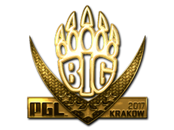 Наклейка | BIG (золотая) | Краков-2017
