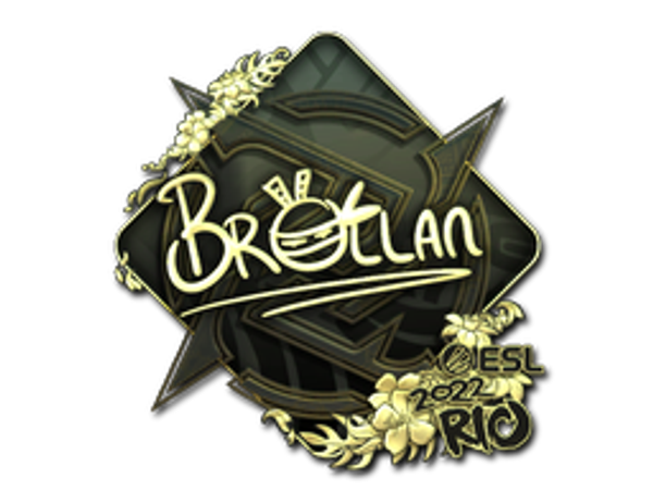 Наклейка | Brollan (золотая) | Рио-2022